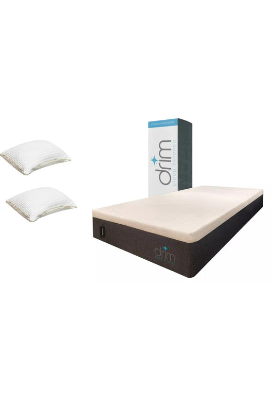 COMBO Colchón Queen Size Memory GEL + Almohada Ortopedica Cervical Super Visco