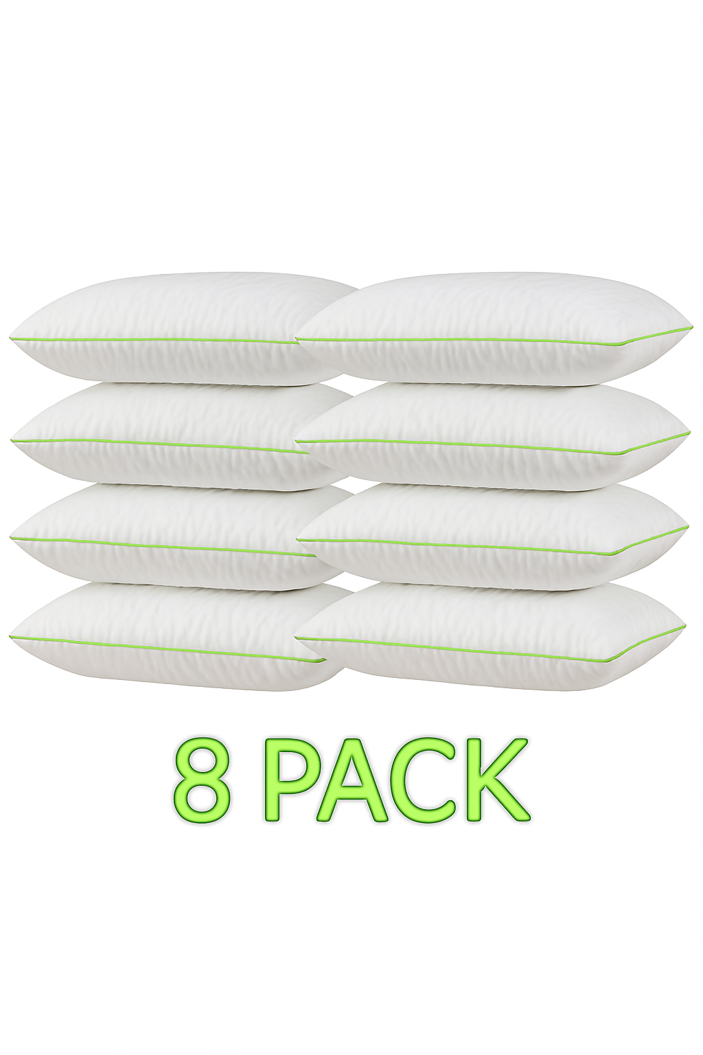 Almohada Super Visco Regular Set de 8 Piezas