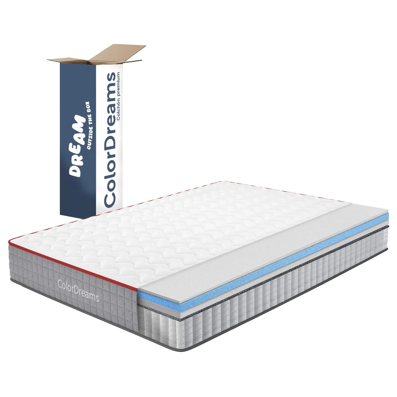 Colchon Matrimonial ColorDreams resortes pocket coil Spring Series Color