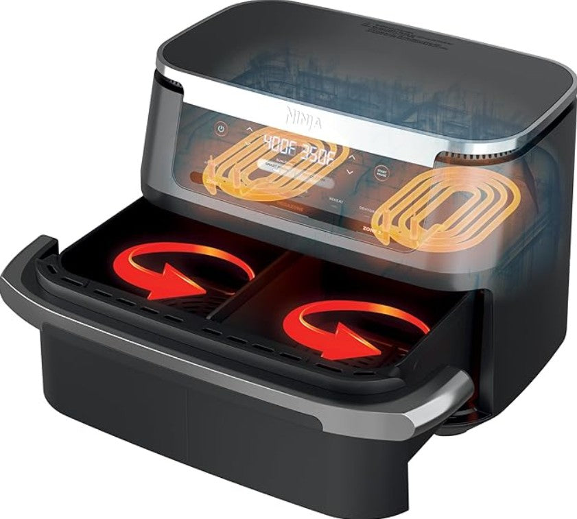 Freidora de Aire Ninja 6.6 Litros Dual Zone | 2 Canastas | Tecnología Air Fryer