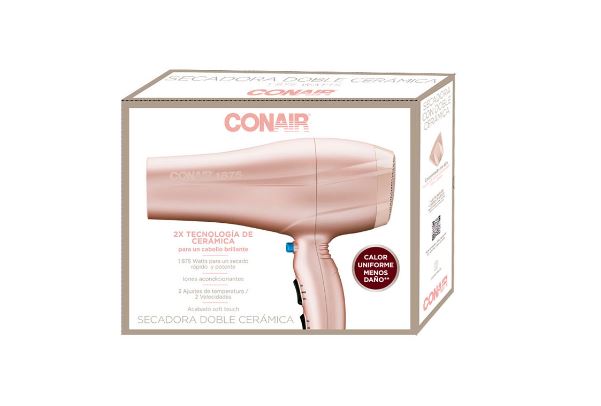 Secadora de Cabello con Doble Cerámica CONAIR Rose Gold MK