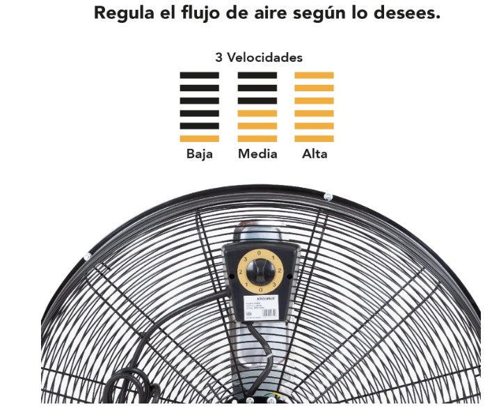 Ventilador De Piso Industrial 24 Pulgadas Aluminio