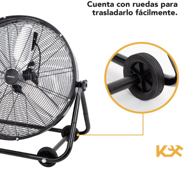 Ventilador De Piso Industrial 24 Pulgadas Aluminio