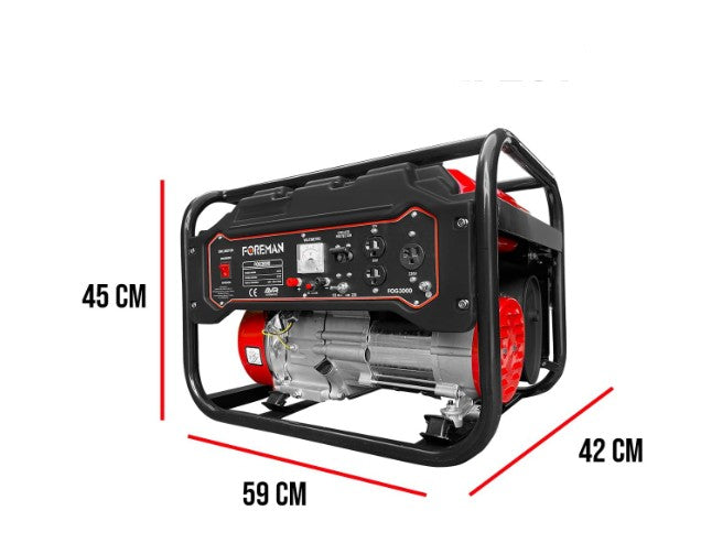 GENERADOR A GASOLINA PORTATIL 3000W 60 HZ 7 HP 15L