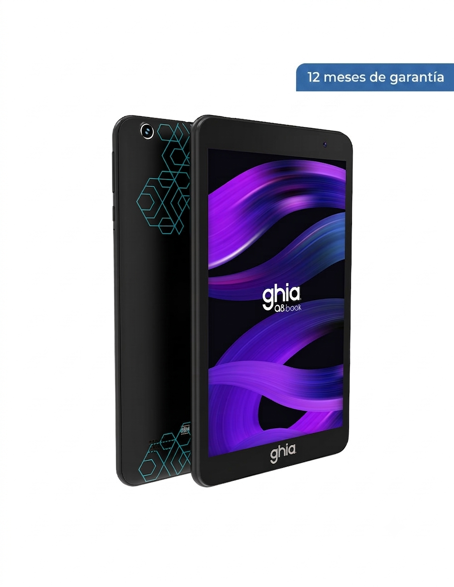 Tablet A8 Book 8″ GHIA 4GB RAM / 64GB Almacenamiento Color Negro