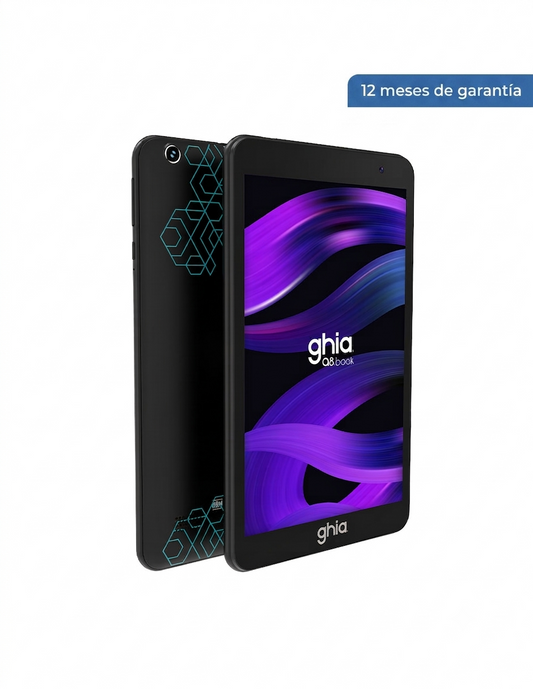 Tablet A8 Book 8″ GHIA 4GB RAM / 64GB Almacenamiento Color Negro