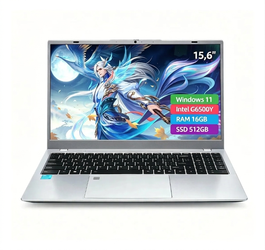 Laptop Intel G6500y Ram 16gb Ssd 512gb 15.6in Win11 Pro Gris