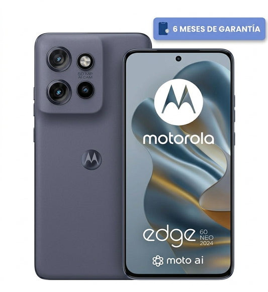 Teléfono Celular Smartphone Motorola Moto Edge 60 Neo, 12GB RAM, 256GB Color Gris