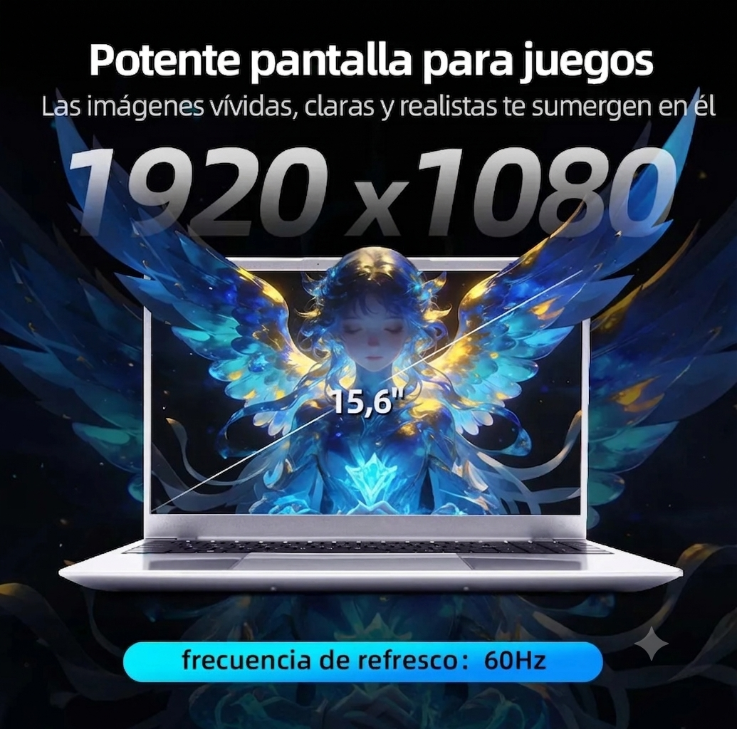 Laptop Intel G6500y Ram 16gb Ssd 512gb 15.6in Win11 Pro Gris