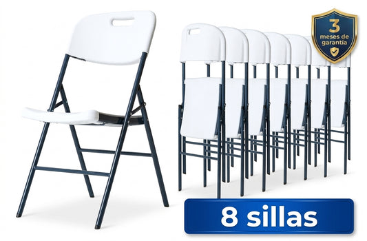 Sillas Plegables Paquete de 8