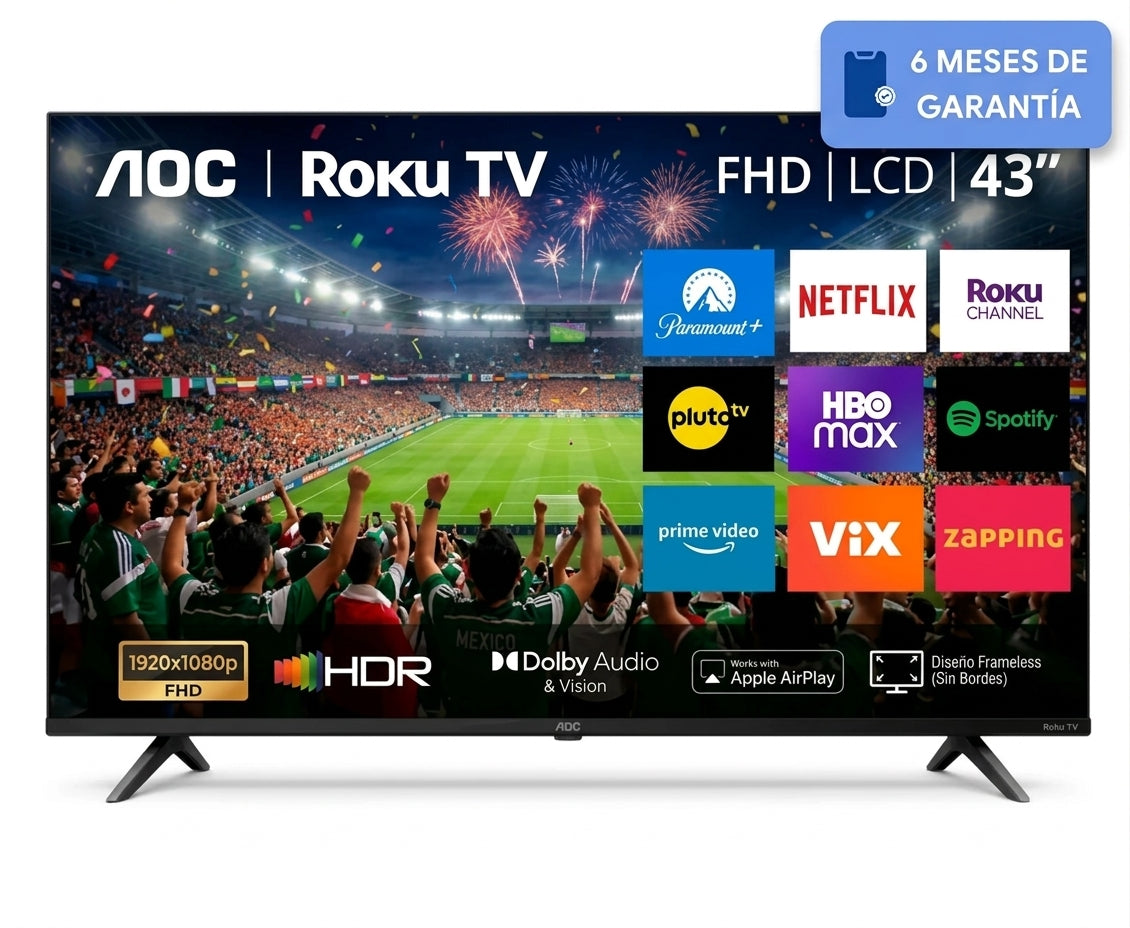 Smart TV AOC Roku TV 43″ Full HD LED