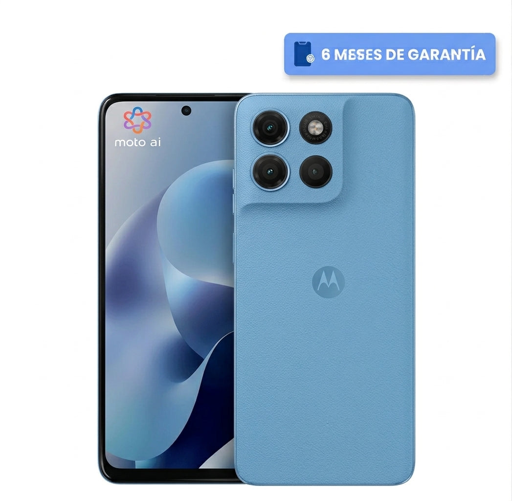 Teléfono Celular Smartphone Motorola Moto G17 Power 4G, 8GB RAM 256GB Color Azul