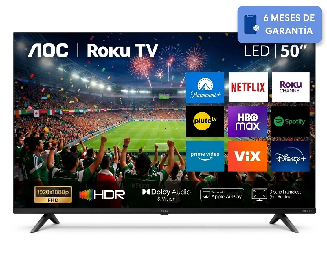 Smart TV AOC Roku TV 50″ 4K UHD LED