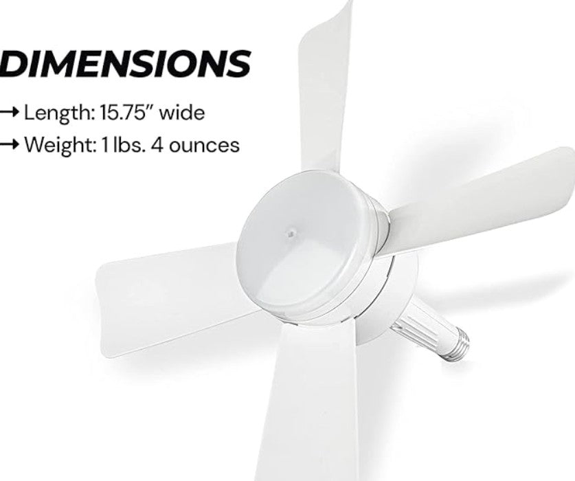 Ventilador de techo bell howell con luces de control remoto