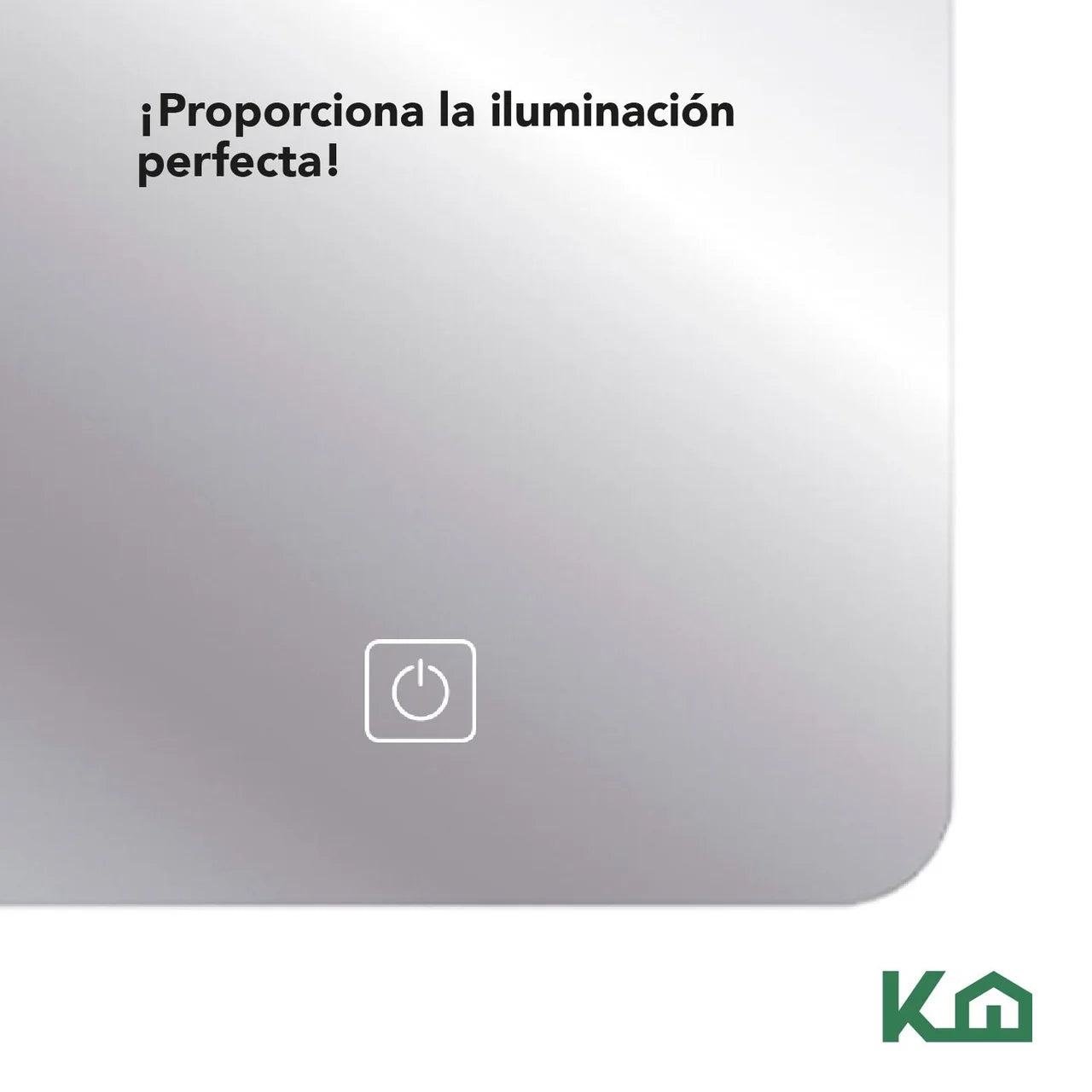 Espejo Kit para Baño con Luz Led Rectangular Sistema Touch