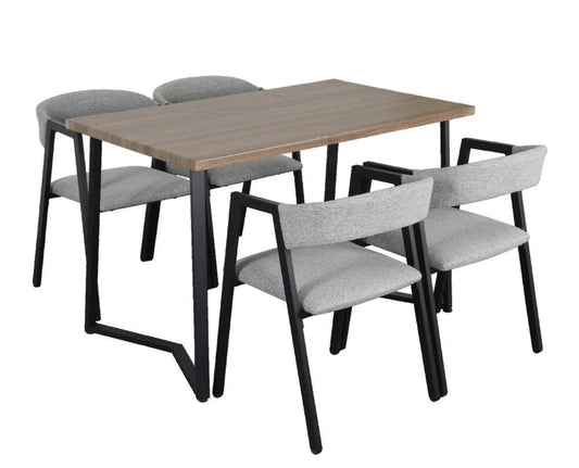 Combo De Comedor Con Mesa Cocina Cafetería 4 Personas