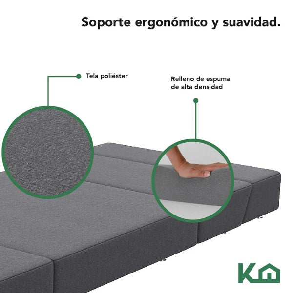 Sofa Cama Plegable Individual 2 en 1 KingsHouse