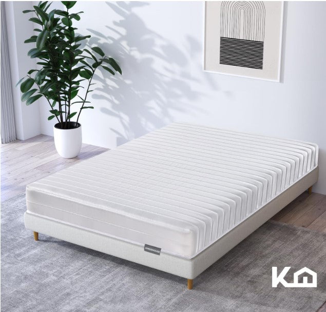 Colchón Individual Kingshouse Blanco De Alta Densidad, Antiacaros e Hipoalergénico