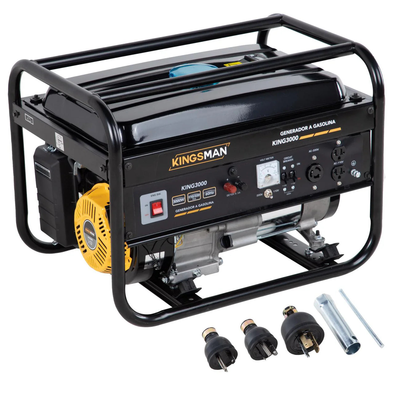 Generador Portatil De Luz 110/220v A Gasolina 7.5hp 3000w Amarillo
