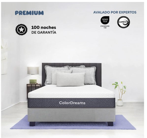 Colchón King Size Memory Foam Colordreams