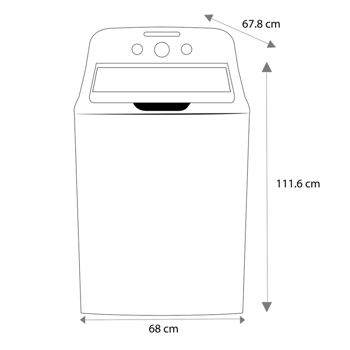 Lavadora Mabe Automática 18 kg Carga Superior Color Blanco