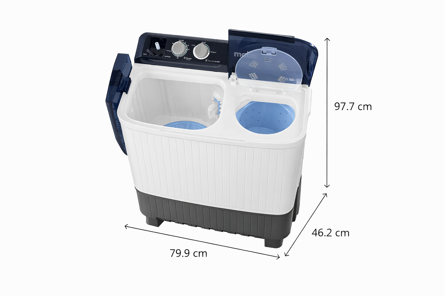 Lavadora Mabe Semiautomática 11 kg Color Blanco