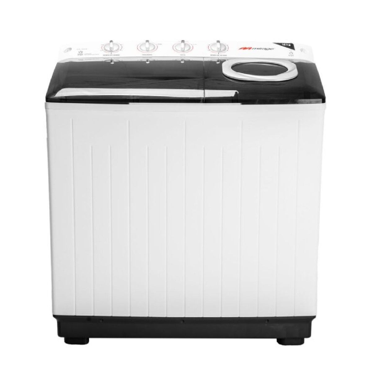 Lavadora Mirage, tipo semi automática doble tina capacidad 22 kg