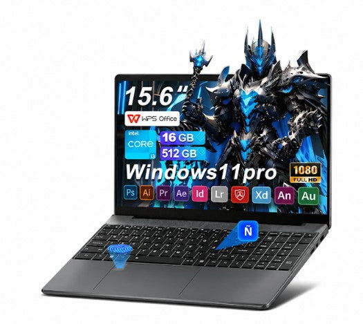 Laptop Intel Core I3 Notebook 16Gb Ram Ssd 512Gb Pantalla 15.6