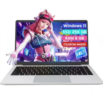 Laptop Intel Celeron N4020 8GB RAM 256GB SSD 14.1'' Windows 11 Pro