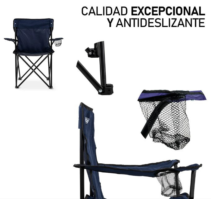 Sillas para Exteriores Color Azul Marino - Set de 4