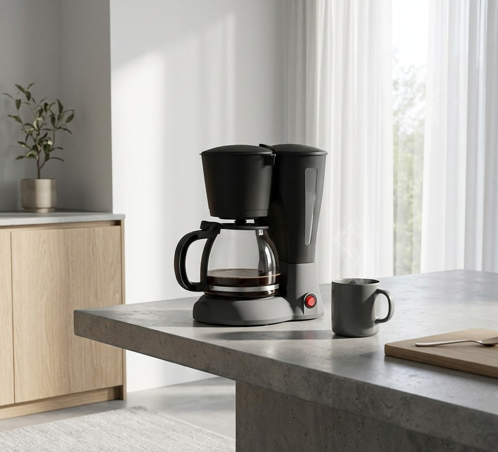 Cafetera Mirati Jarra de Cristal 1.5L Color Negro