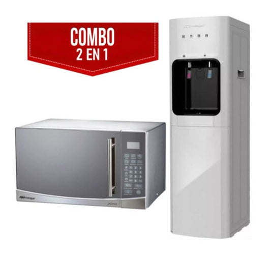 Combo Dispensador De Agua Con Microondas