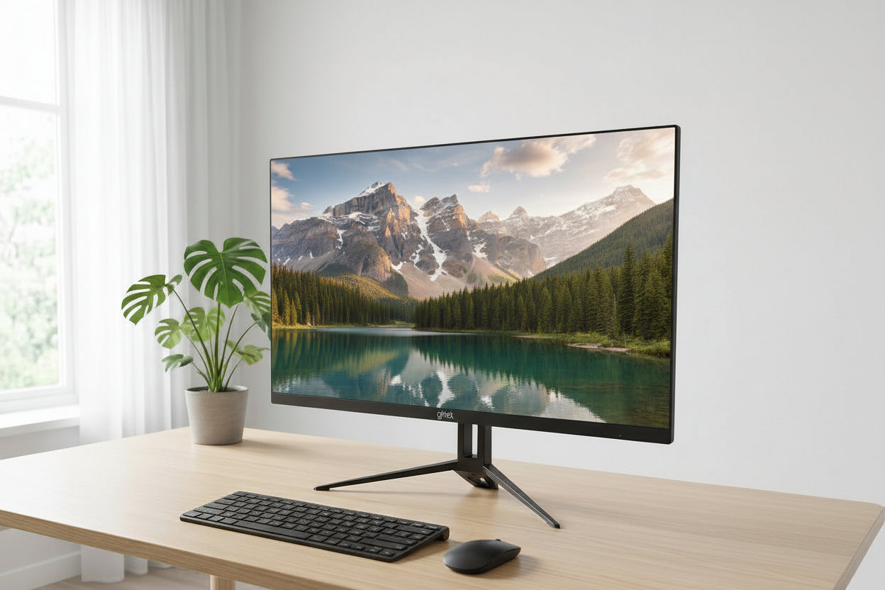 Monitor 27″ Full HD GHIA 100Hz con Bocinas Color Negro