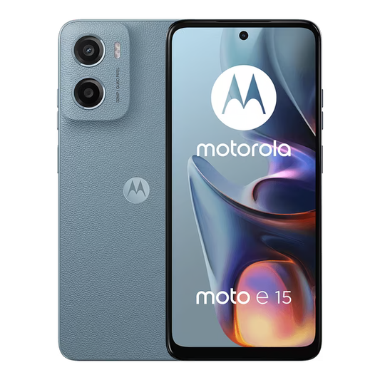 Teléfono Celular Motorola Moto E15, 64 GB, 2GB RAM, Azul