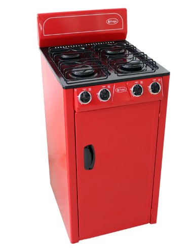 ESTUFA 4 QUEMADORES NEGRO/ROJO FRAGA P225