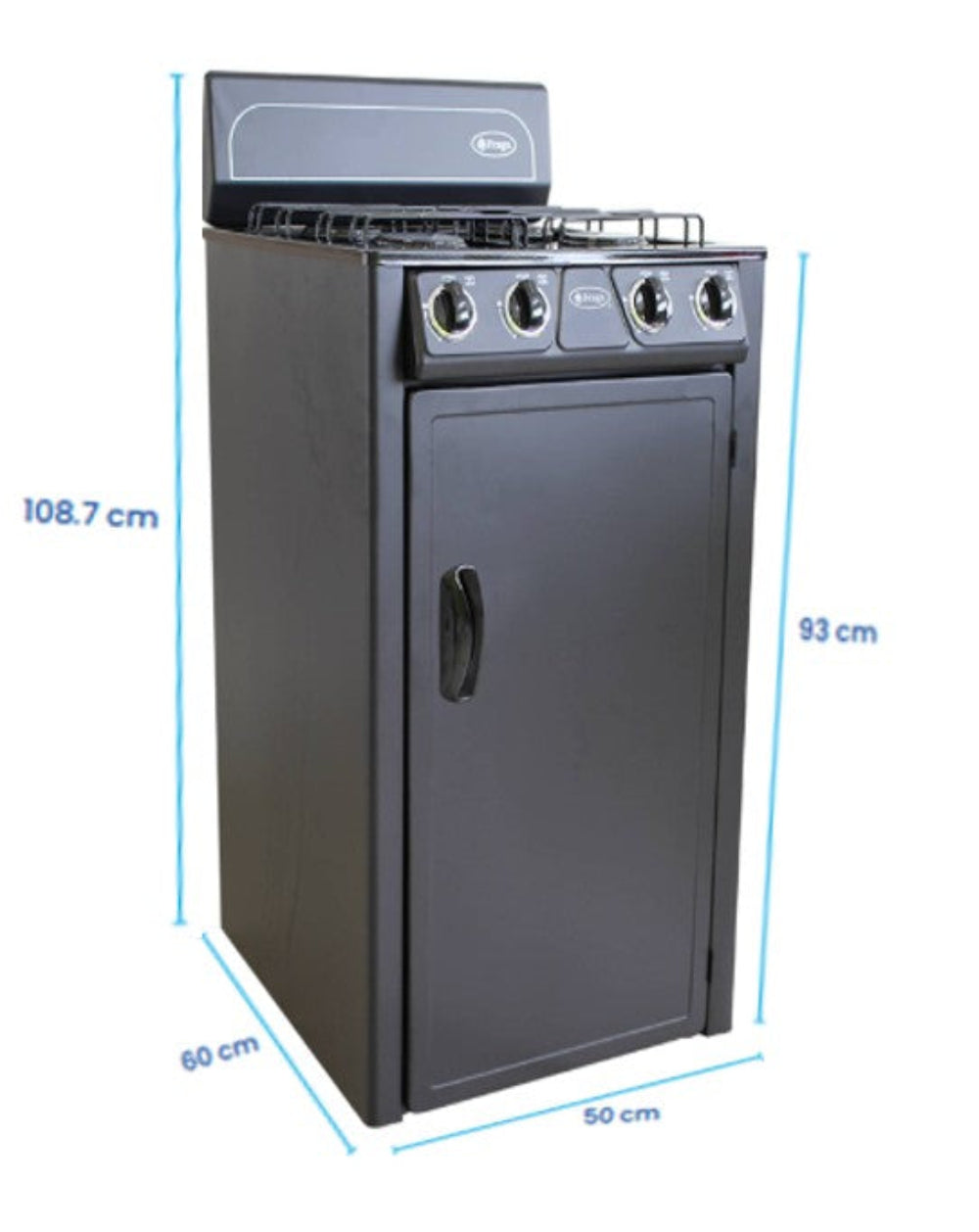 ESTUFA 4 QUEMADORES NEGRO FRAGA P225