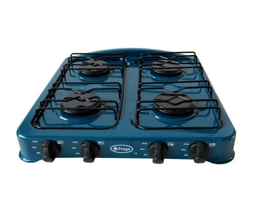 PARRILLA DE MESA 4 QUEMADORES FRAGA P707 AZUL