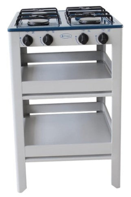 PARRILLA ANAQUEL ESTUFA 4 QUEMADORES FRAGA P910 AZUL/GRIS