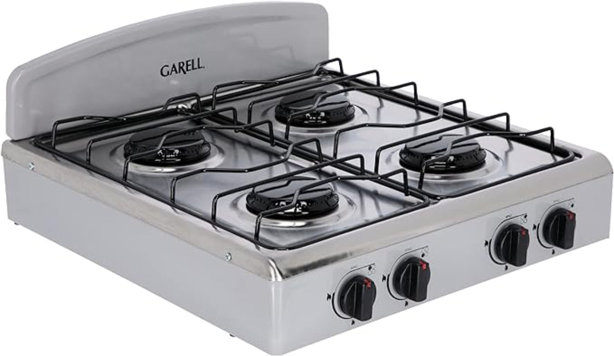 Parrilla de Gas Estufa 4 quemadores Acero Inoxidable