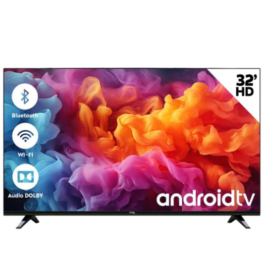 Pantalla Smart TV 32" Android TV DLED HD, Bluetooth y Dolby Audio