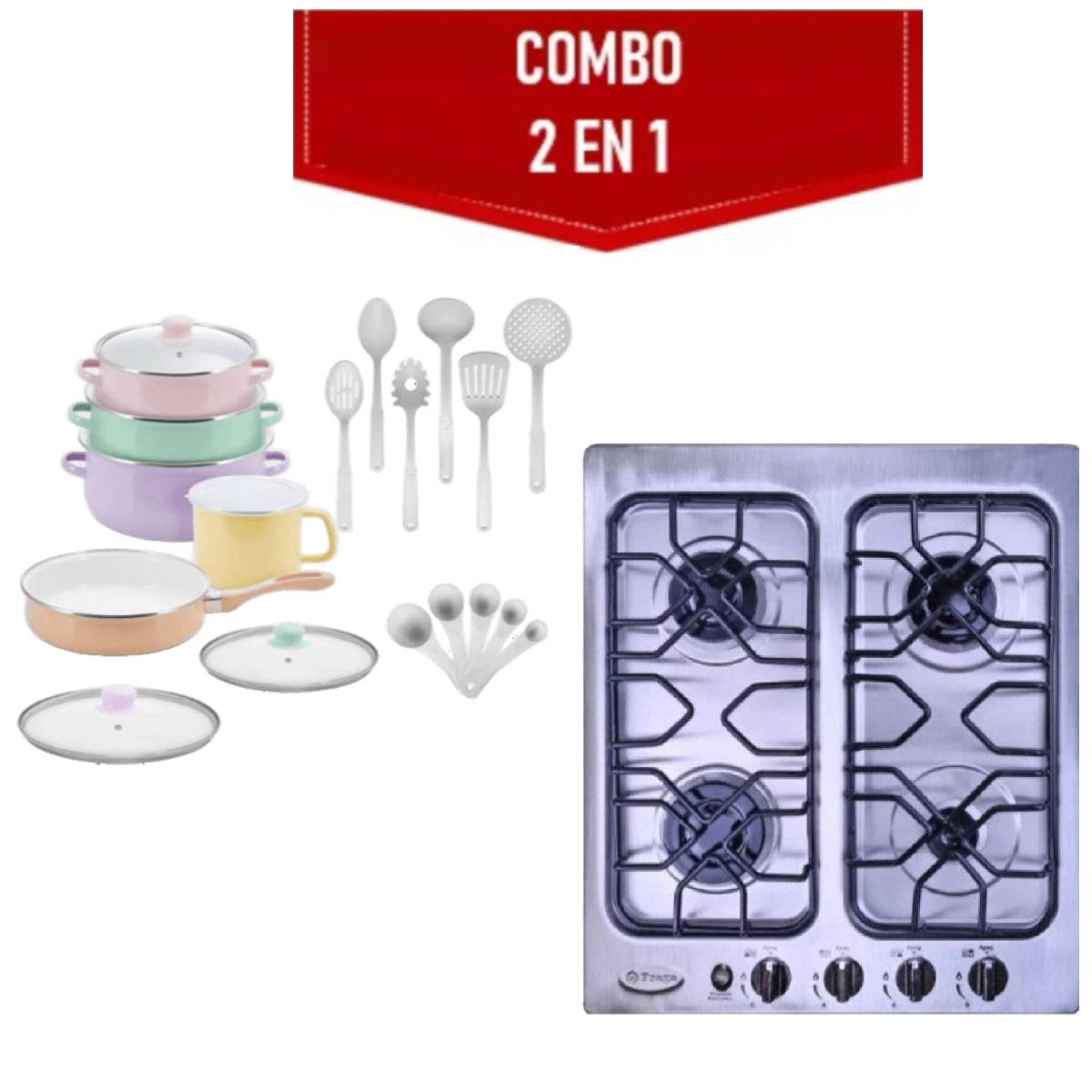 Combo Batería de cocina Con Parrilla empotrable