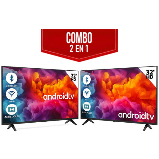 Pantalla Smart TV 32'' Full HD LED Paquete de 2