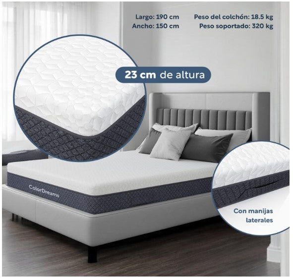 Colchón Queen Size Colordreams Memory Foam