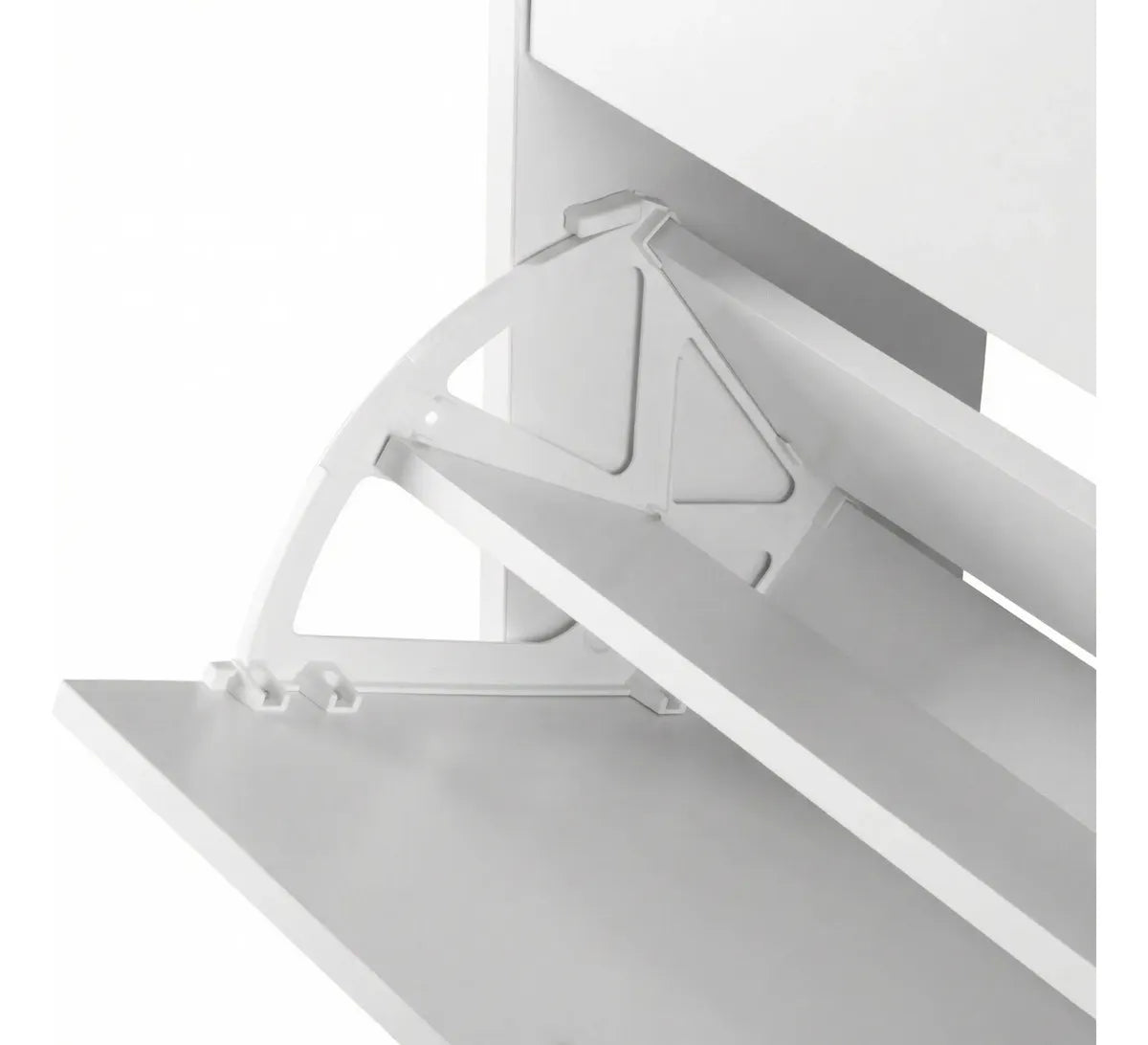 Zapatero Organizador para 20 a 24 Pares | 4 Compartimentos | Blanco con Madera