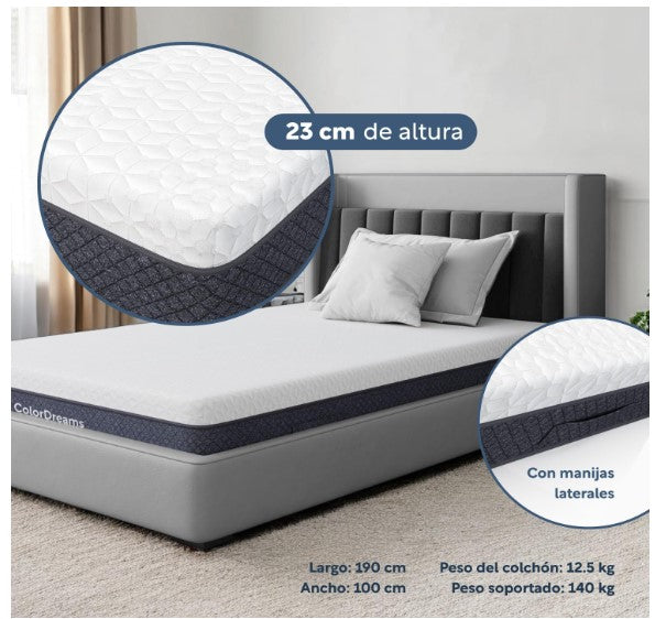 Colchón Individual Colordreams Memory Foam