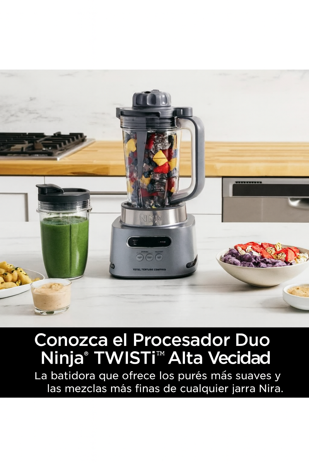 Licuadora Ninja Duo De Alta Velocidad 3 Programas Auto-iQ 34 oz.