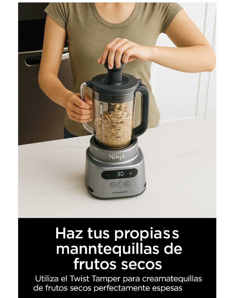 Licuadora Ninja Duo De Alta Velocidad 3 Programas Auto-iQ 34 oz.