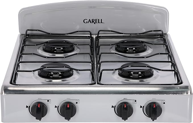 Parrilla de Gas Estufa 4 quemadores Acero Inoxidable