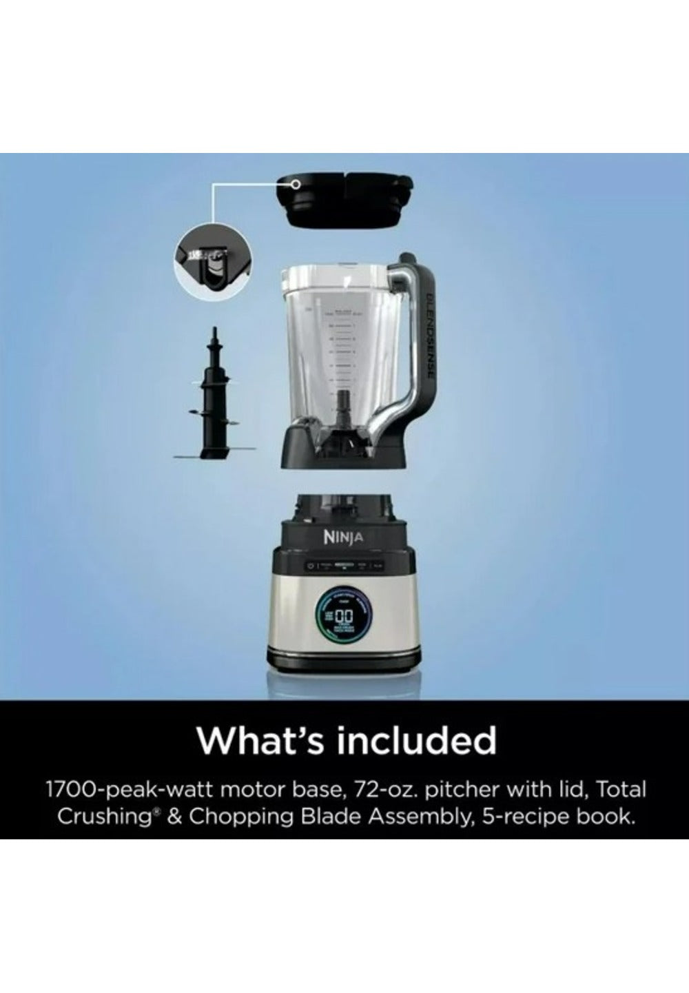 Licuadora Ninja Detect Power Blender con tecnología BlendSense 1700W