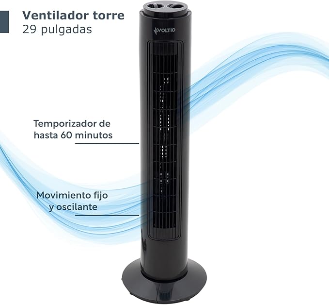 Ventilador de Torre de 29 Pulgadas y 3 Velocidades